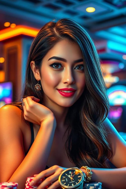 Pengguna berinteraksi dengan fitur modern dalam platform hiburan digital apriltoto